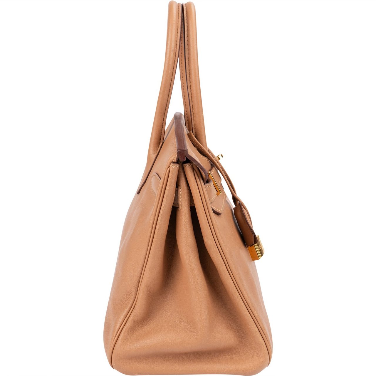 Hermès Natural Swift Leather Birkin 30 Handbag Bruin