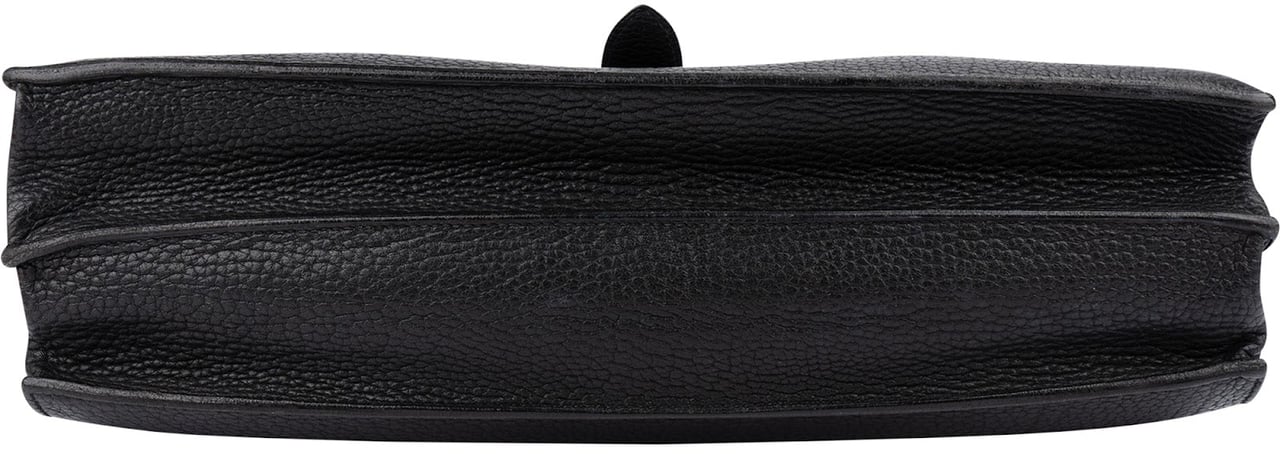 Hermès Noir Grained Fjord Leather Sac à Dépêches Business Handbag Zwart