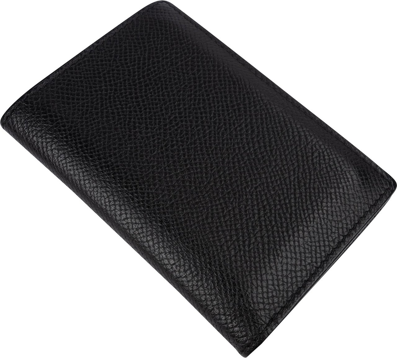 Hermès Noir Epsom Leather Card Holder Wallet Zwart
