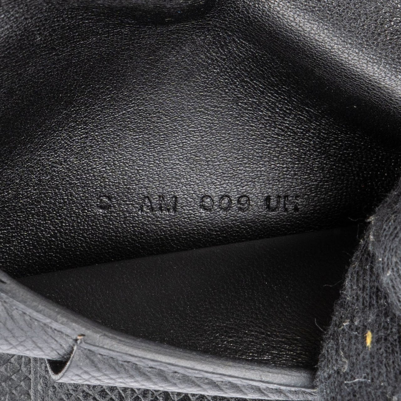 Hermès Noir Epsom Leather Card Holder Wallet Zwart