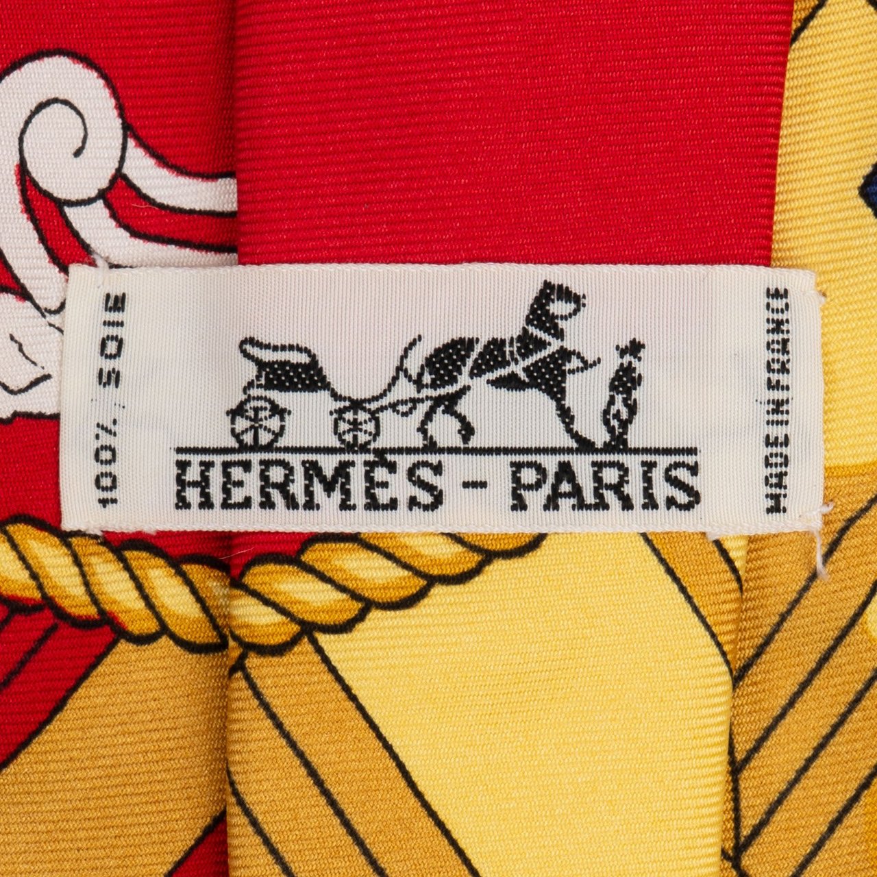 Hermès Grand Apparat Silk Tie Krawatte Divers