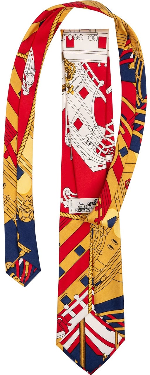Hermès Grand Apparat Silk Tie Krawatte Divers