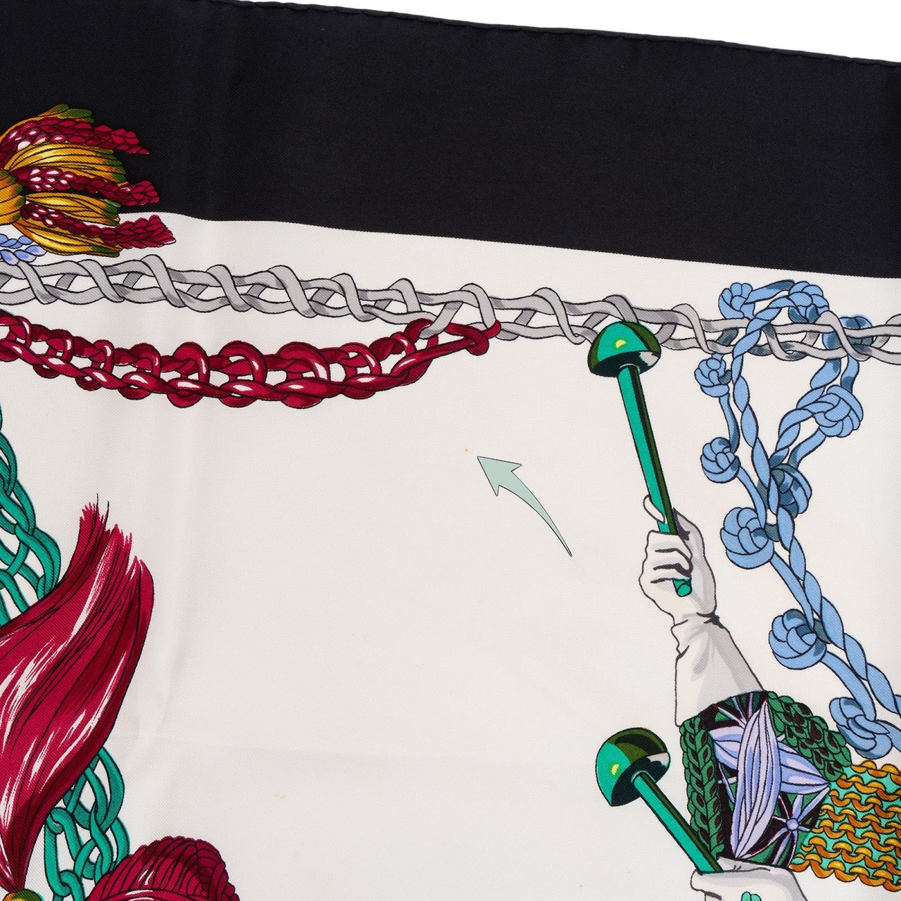 Hermès Le Timbalier Silk 90 Scarf Tuch Divers