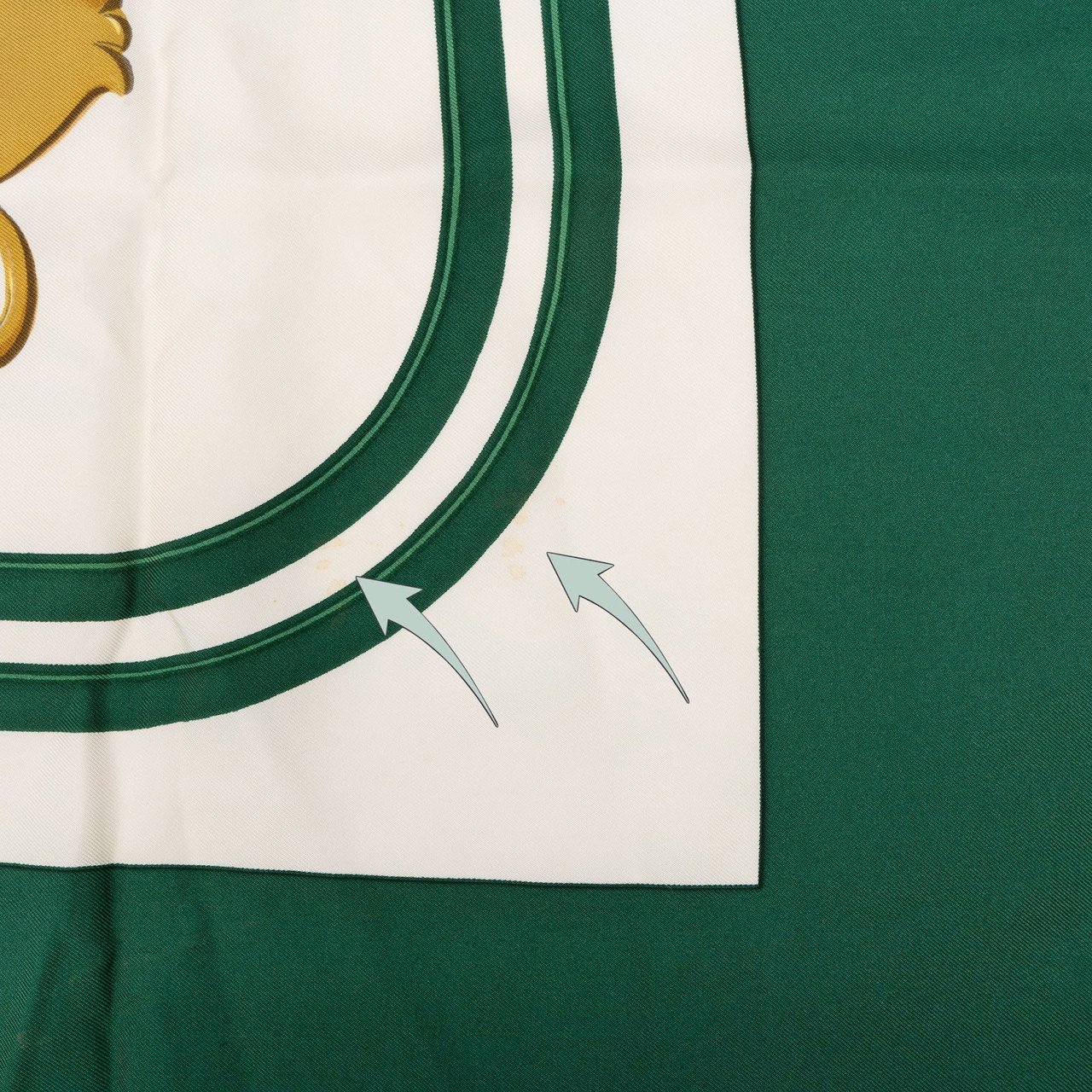Hermès Brides de Gala Silk 90 Scarf Tuch Groen