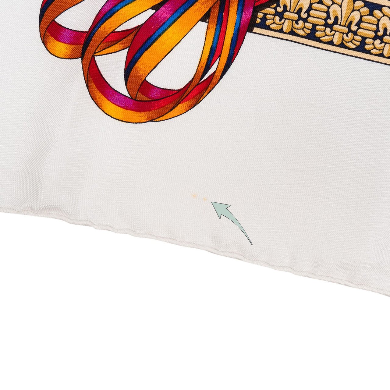 Hermès Les Rubans du Cheval Silk 90 Scarf Tuch Wit