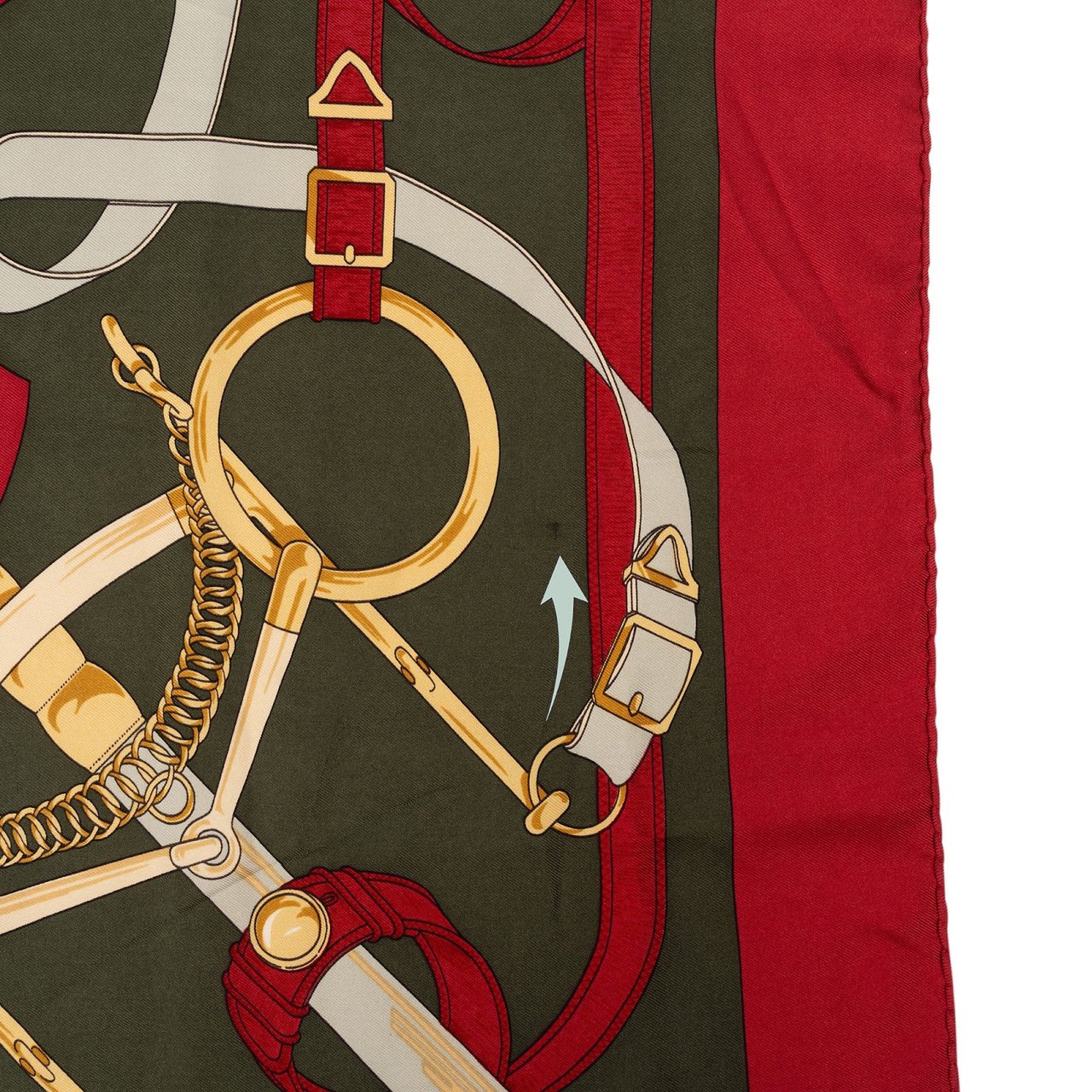 Hermès Grand Apparat Silk Carre 90 Scarf Tuch Rood