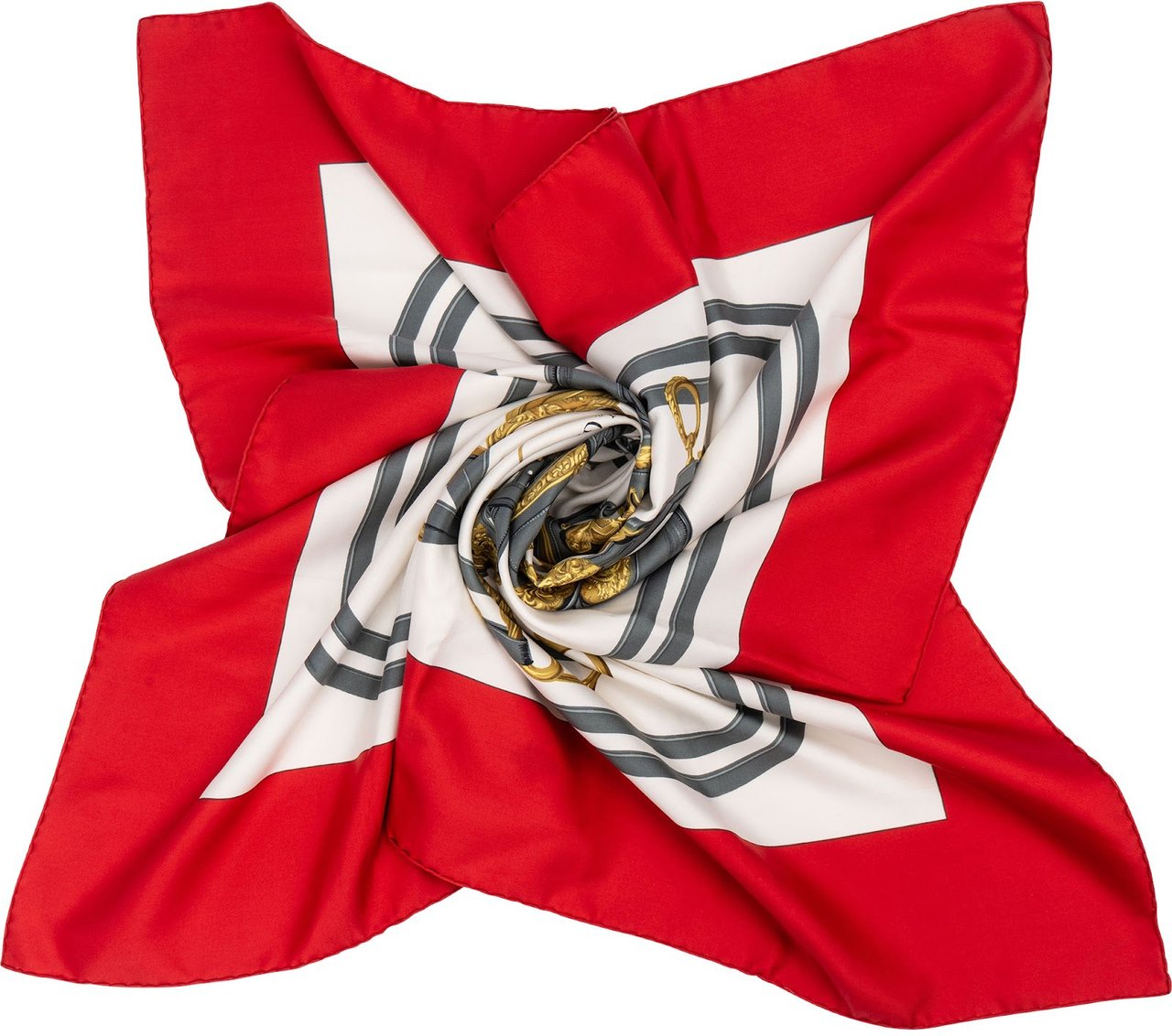 Hermès Brides de Gala Silk 90 Scarf Tuch Rood