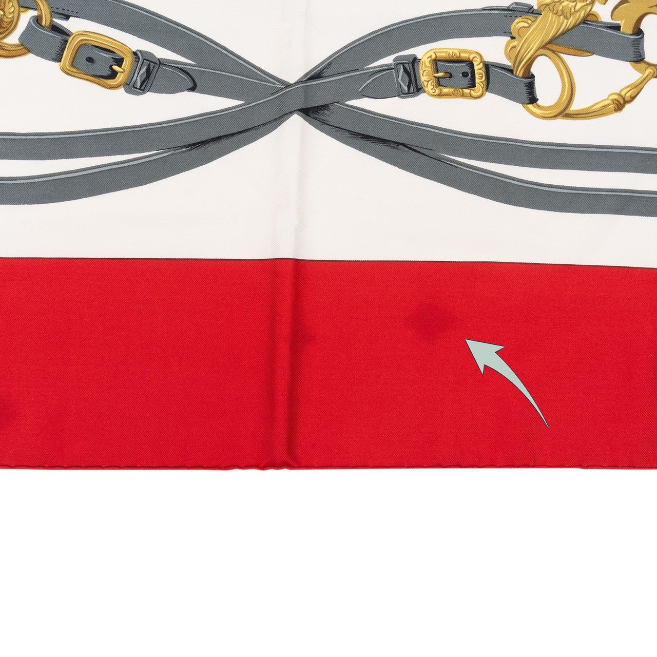 Hermès Brides de Gala Silk 90 Scarf Tuch Rood