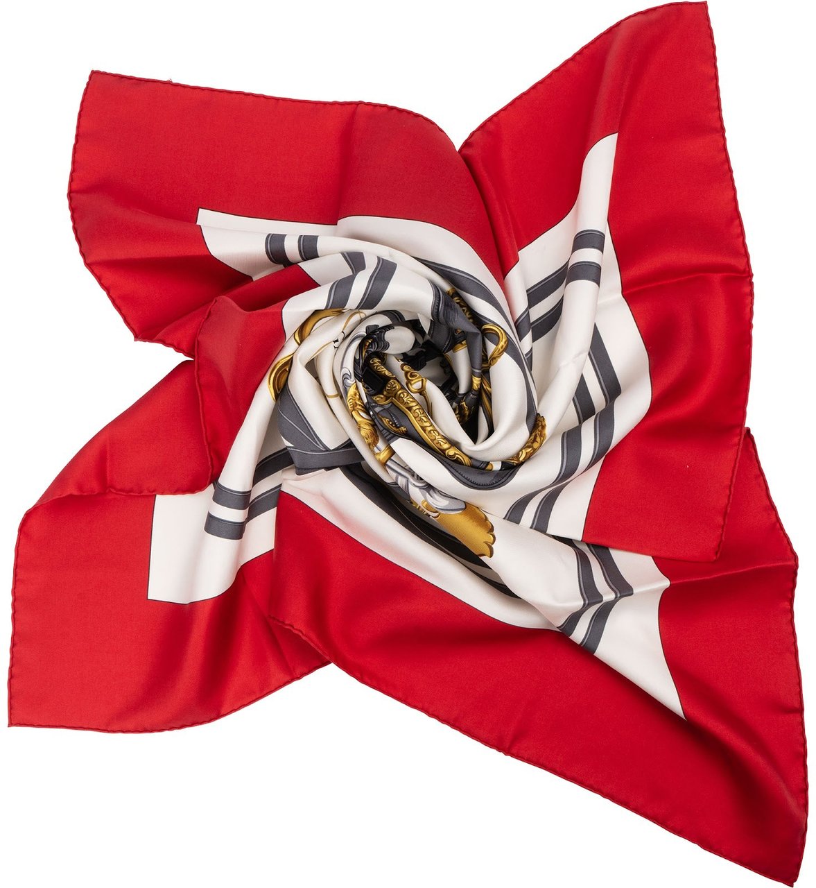 Hermès Brides de Gala Silk 90 Scarf Tuch Rood