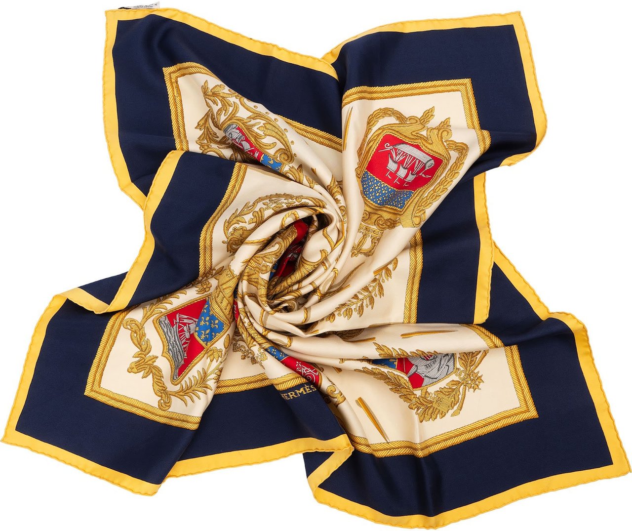 Hermès Les Armes de Paris Silk 90 Scarf Tuch Divers