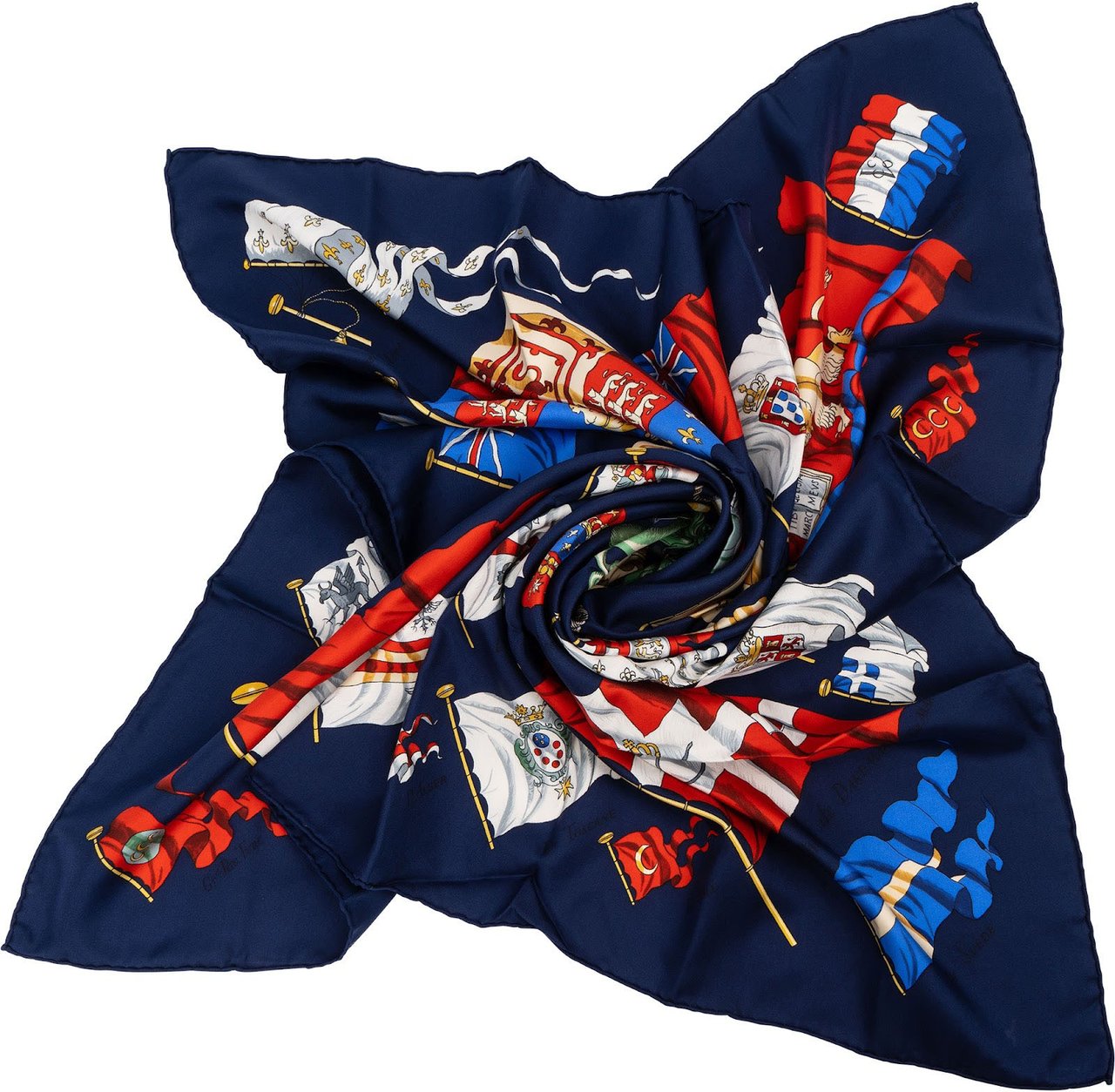 Hermès Pavois Silk 90 Scarf Tuch Divers
