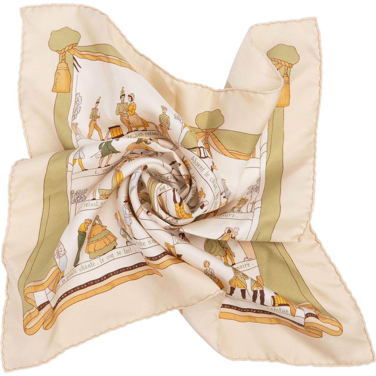 Hermès Les Proverbes Sont La Sagesse des Nations Silk Carre 40 Scarf Tuch Divers
