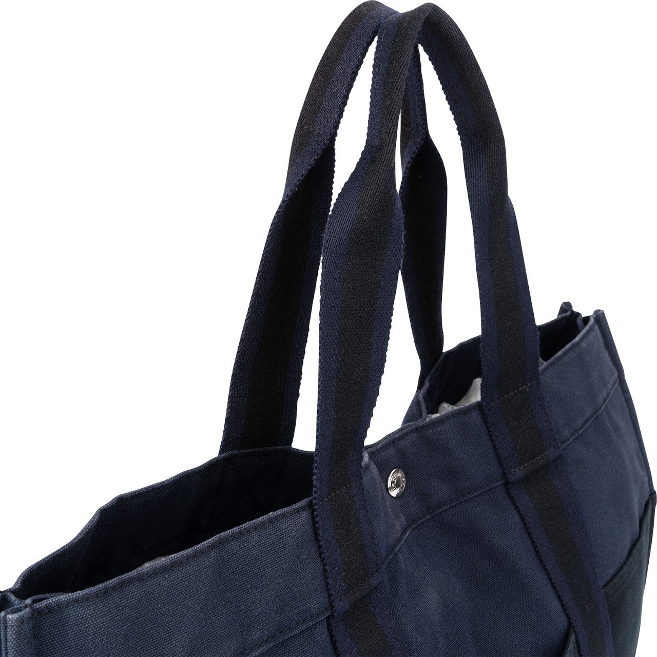 Hermès Bicolor Classic Cotton Fourre Handbag Navy
