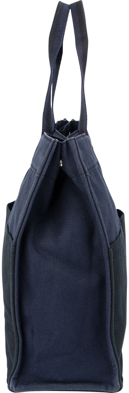 Hermès Bicolor Classic Cotton Fourre Handbag Navy