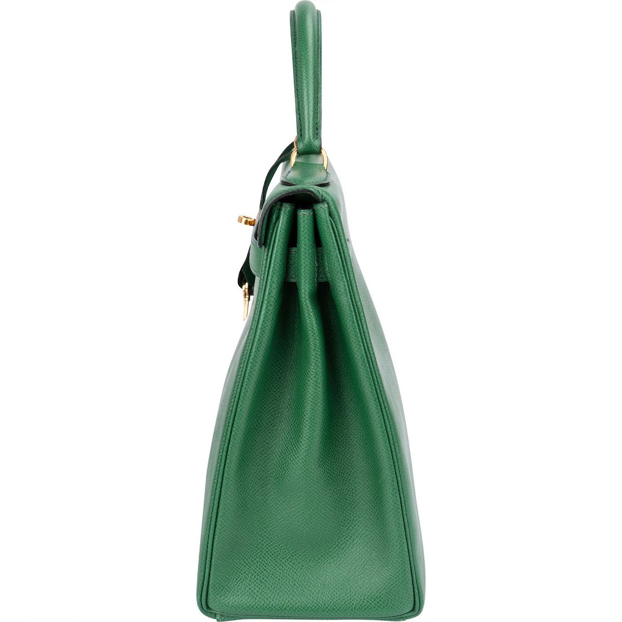 Hermès veau Courchevel Leather Kelly Sellier 32 Handbag Groen