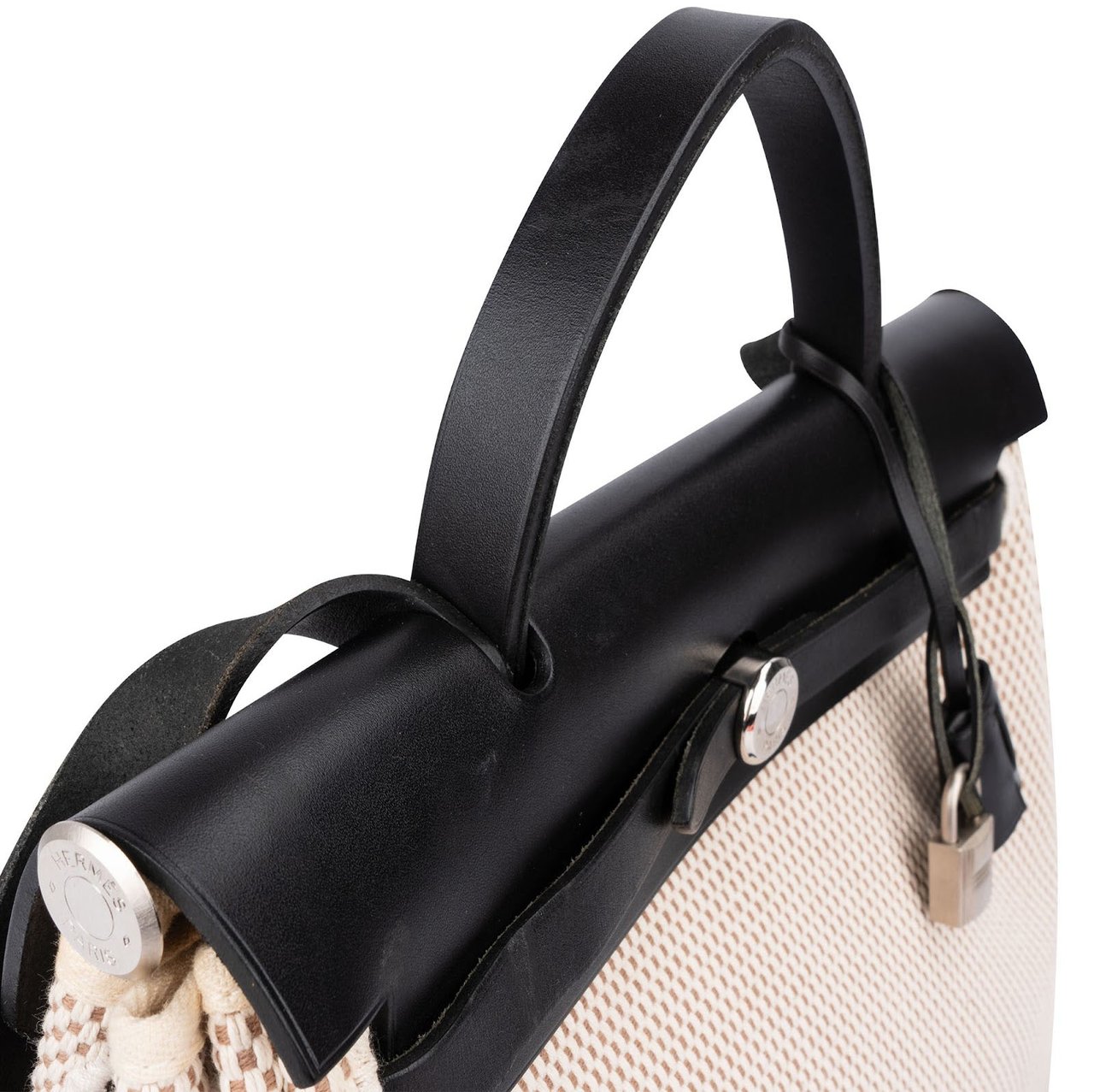 Hermès Classic Cotton Herbag 31 Shoulder Handbag Zwart