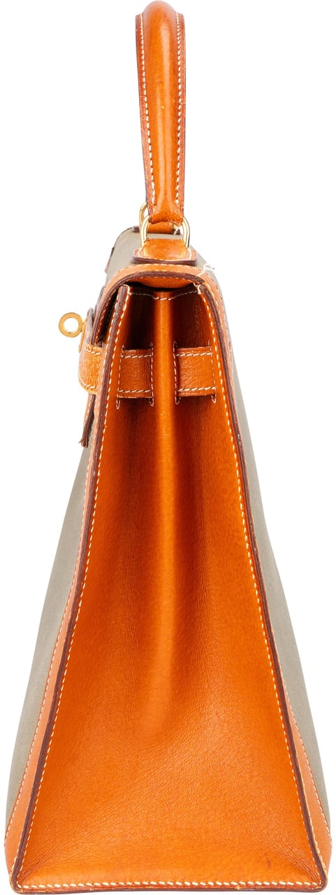 Hermès Classic Bicolor Kelly 32 Handbag Groen