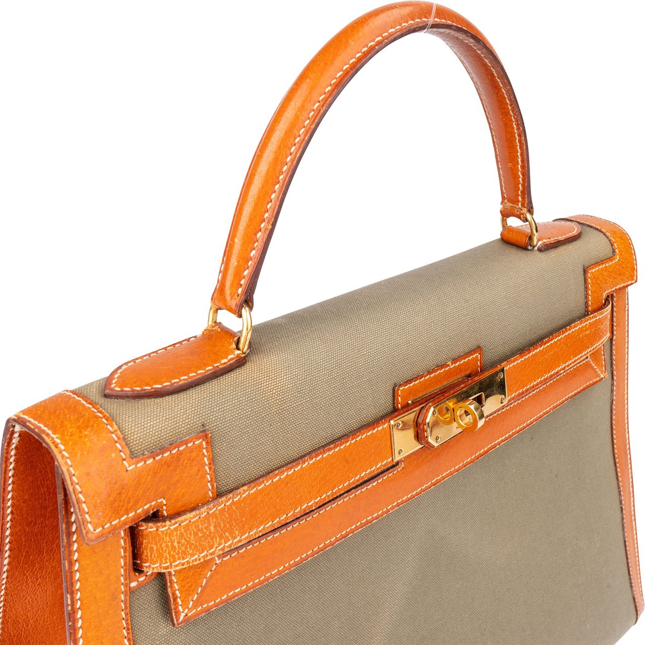 Hermès Classic Bicolor Kelly 32 Handbag Groen