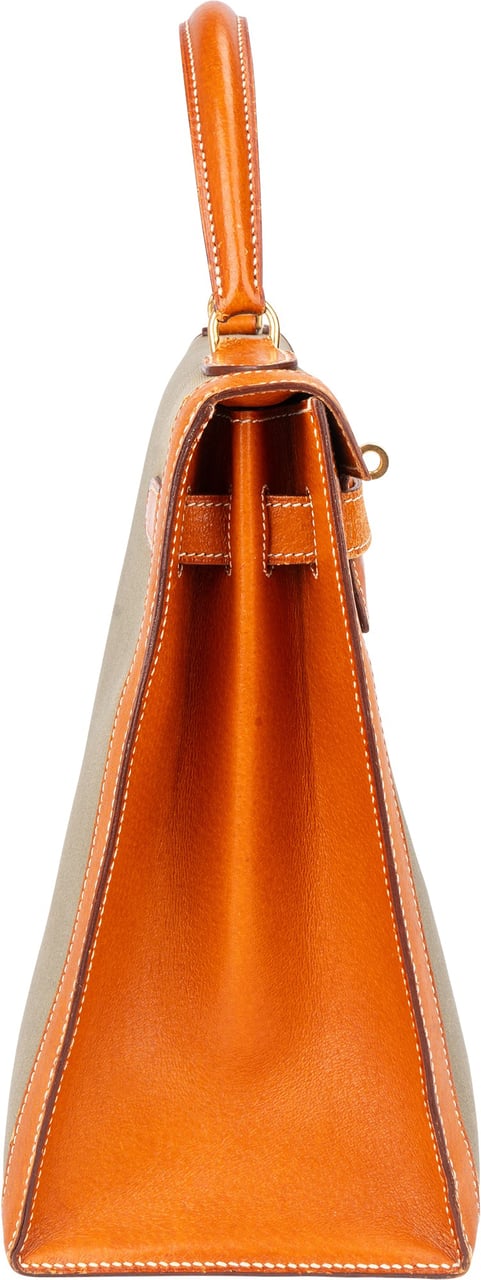 Hermès Classic Bicolor Kelly 32 Handbag Groen
