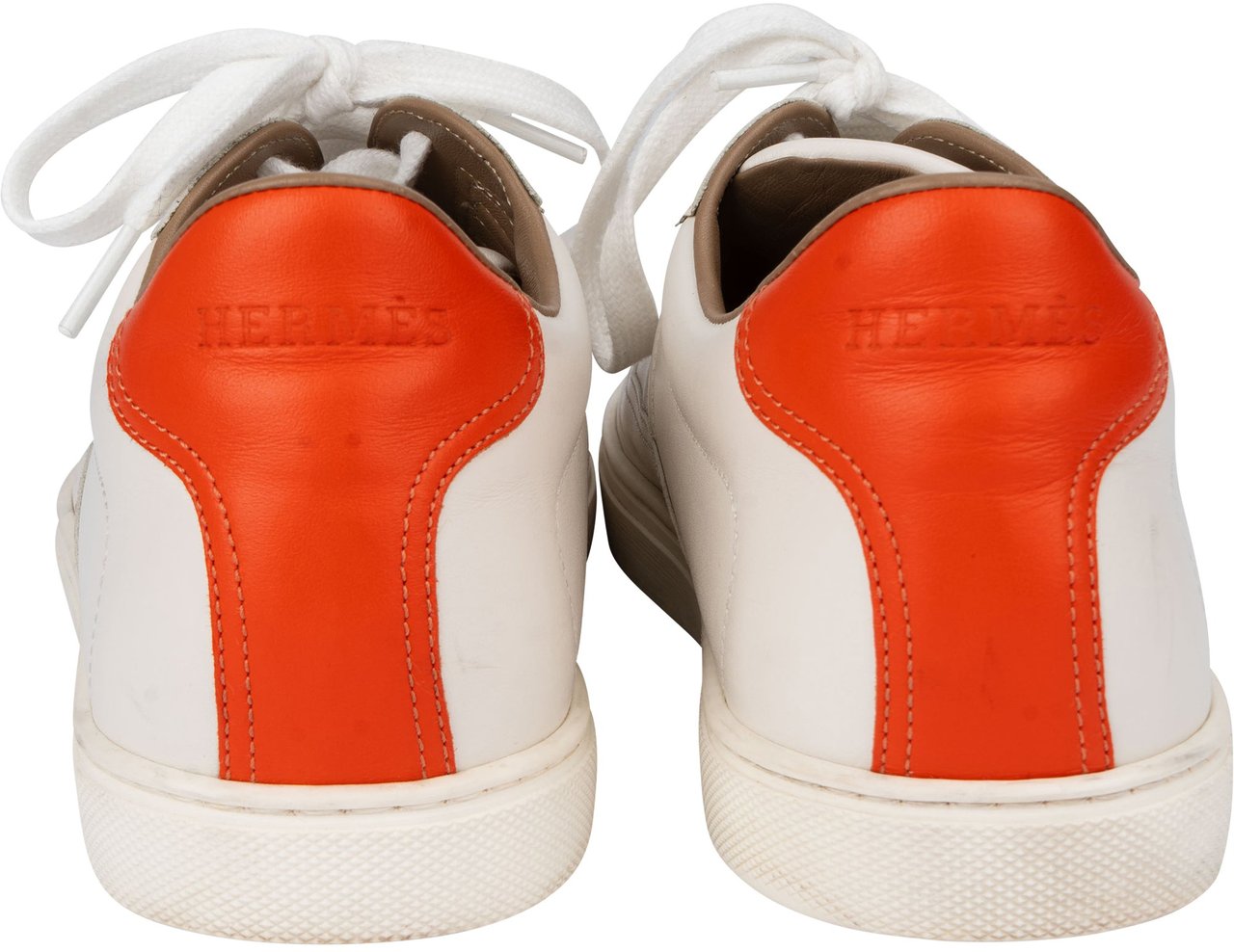 Hermès Hermès White Leather H Quicker Sneaker (41,5) Wit