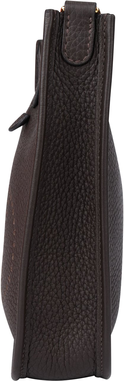 Hermès Hermès Brun Amazone Taurillon Clemence Evelyne 16 Crossbody Bruin