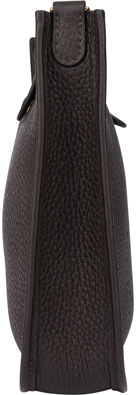 Hermès Hermès Brun Amazone Taurillon Clemence Evelyne 16 Crossbody Bruin