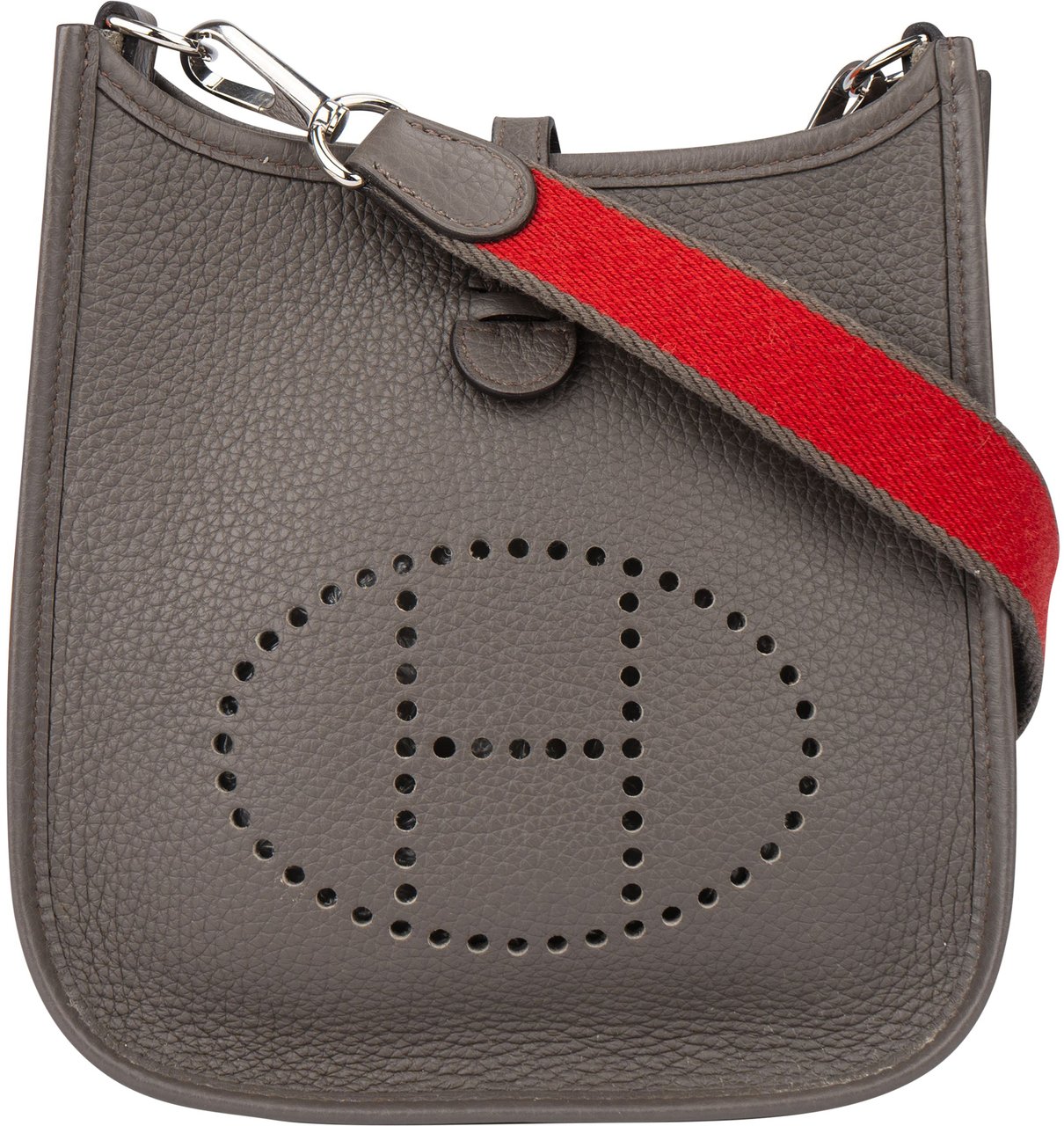 Hermès Hermès Etain Palladium Taurillon Clemence Evelyne 16 Crossbody Bag Divers
