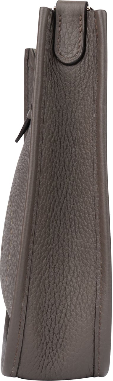 Hermès Hermès Etain Palladium Taurillon Clemence Evelyne 16 Crossbody Bag Divers