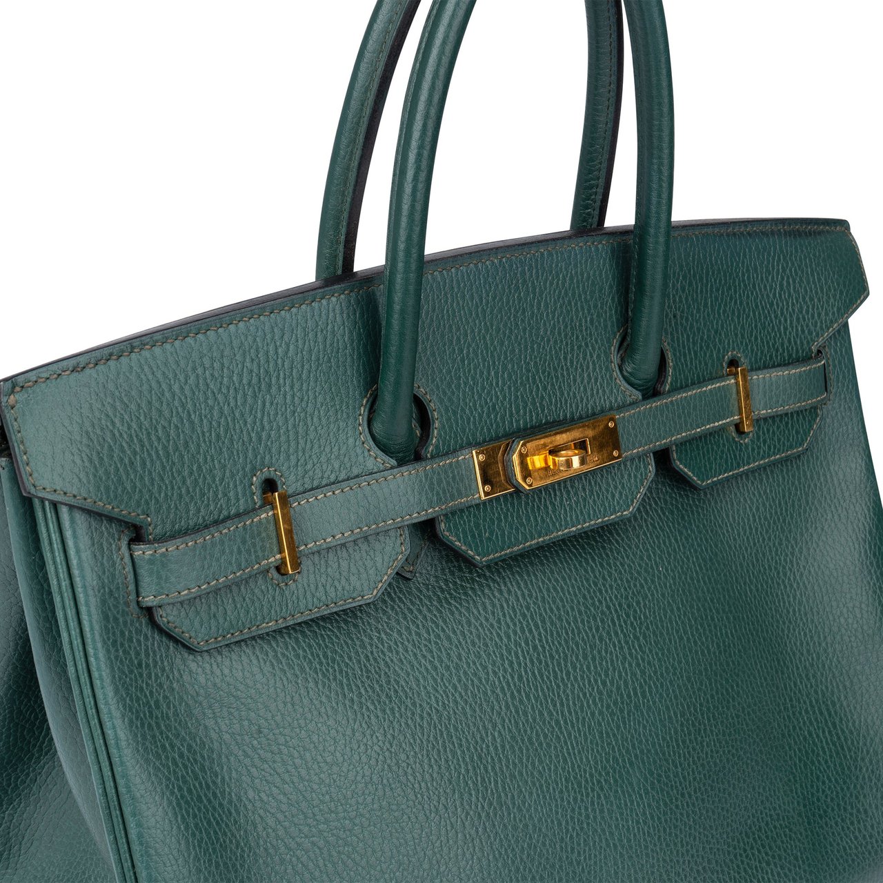 Hermès Hermès Vert Clair Ardennes Birkin 35 Handbag Groen