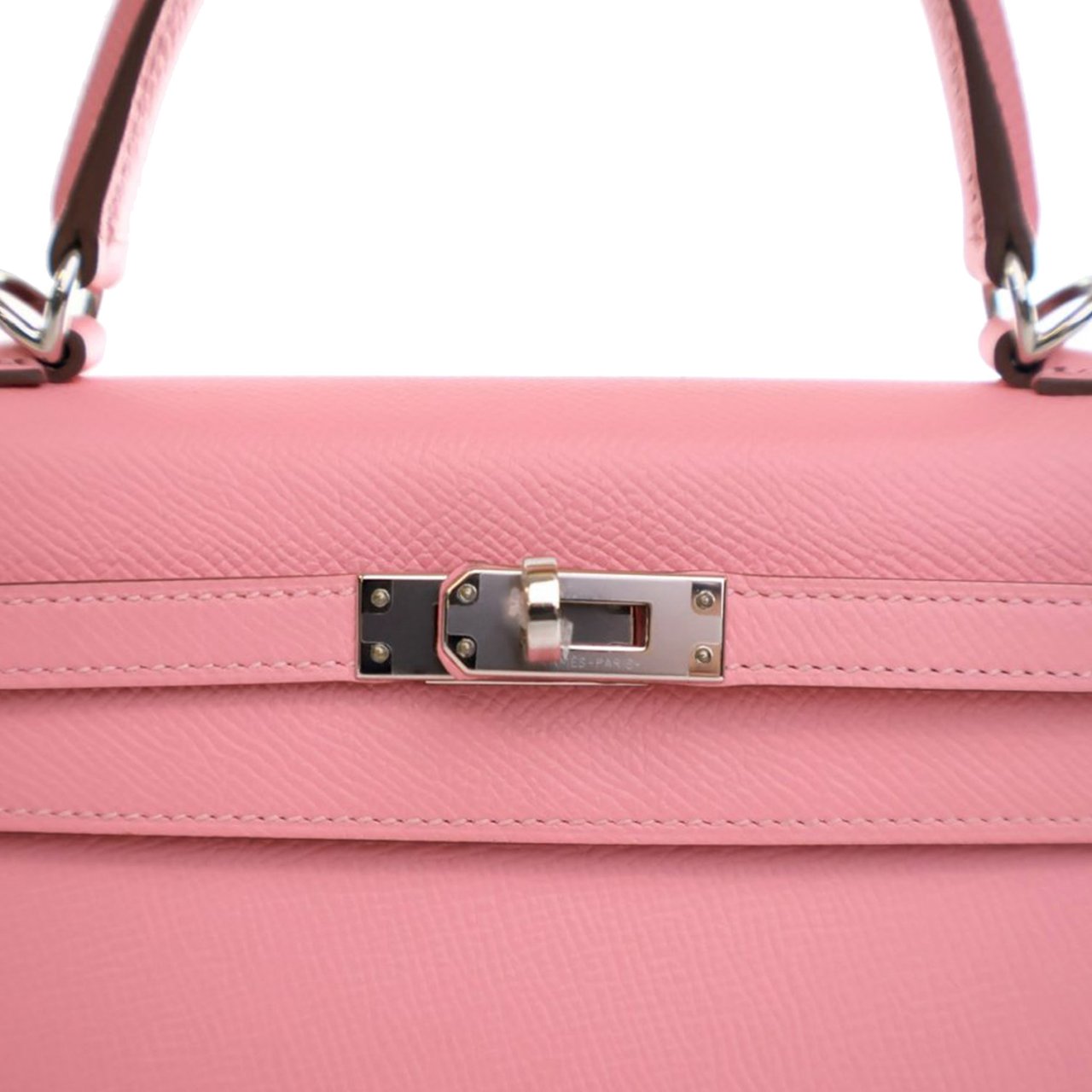 Hermès Epsom Kelly II Sellier 25 Roze