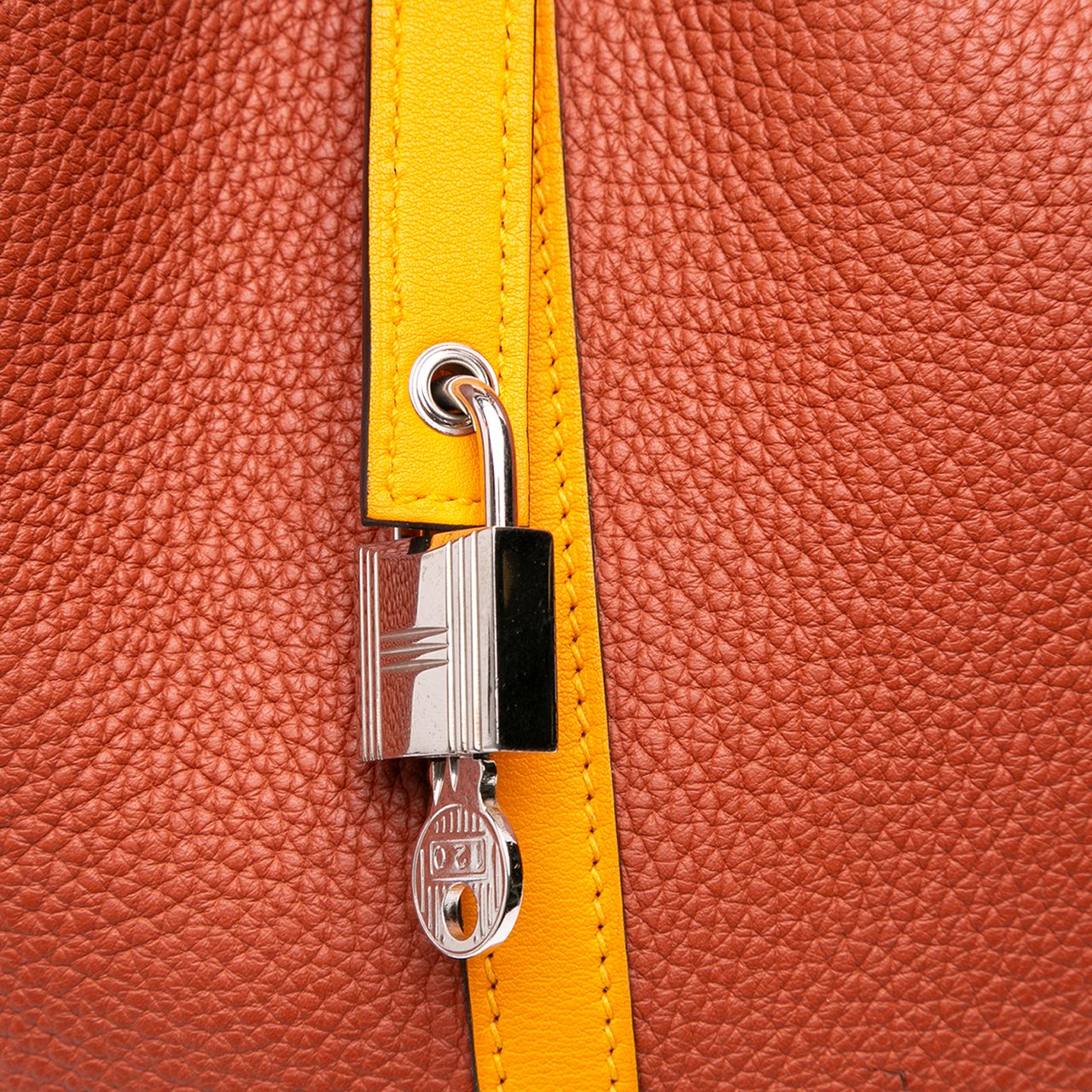 Hermès Bicolor Clemence Picotin Lock 22 Bruin