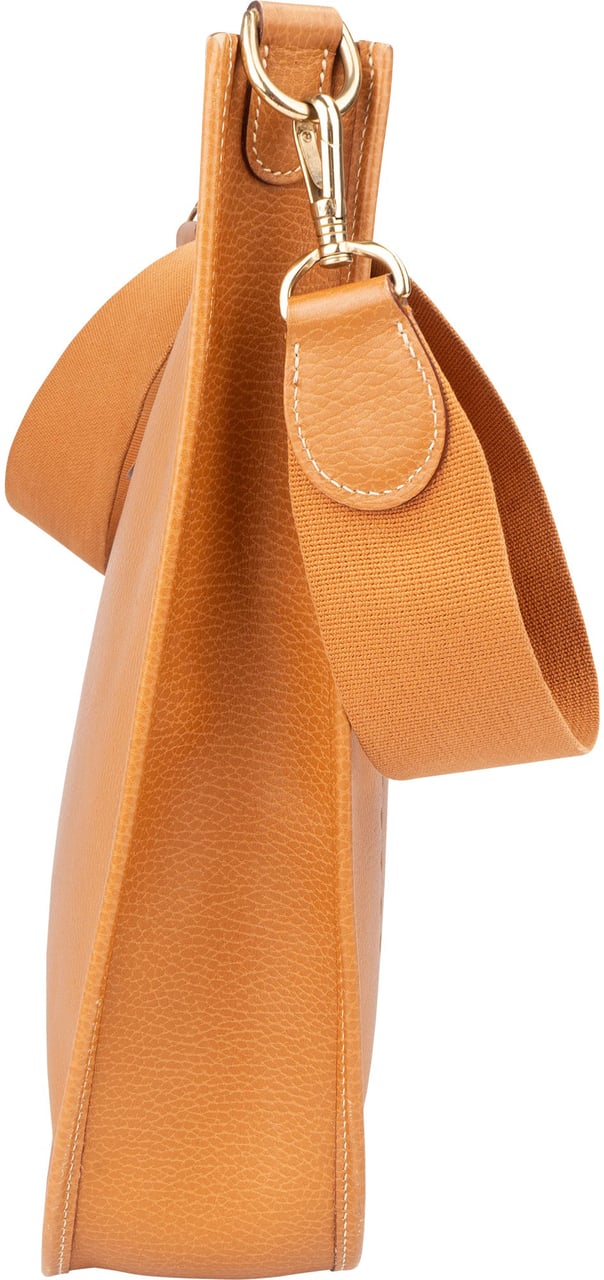 Hermès Hermès Natural Ardennes Leather Evelyne GM Crossbody Bag Bruin