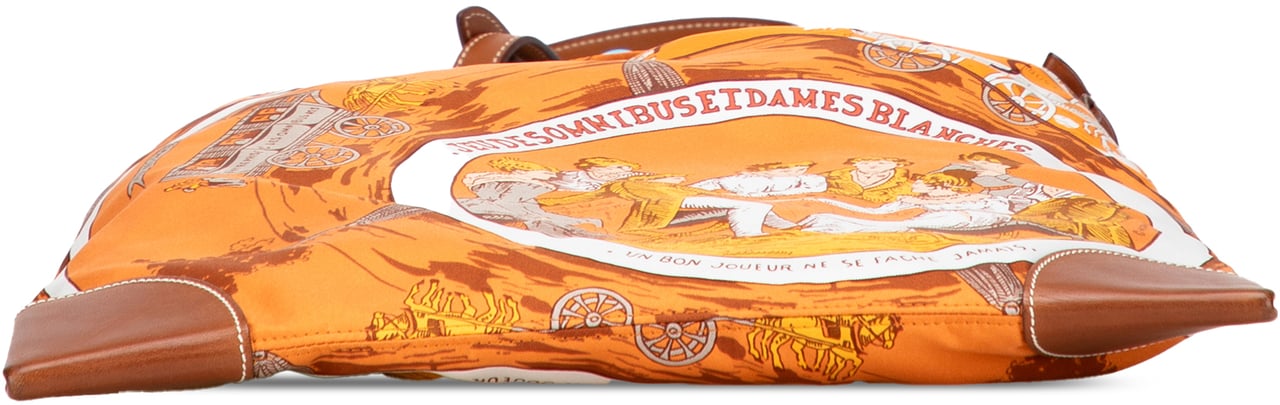 Hermès Jeu des Omnibus et Dames Blanches Silky Pop Crossbody Oranje