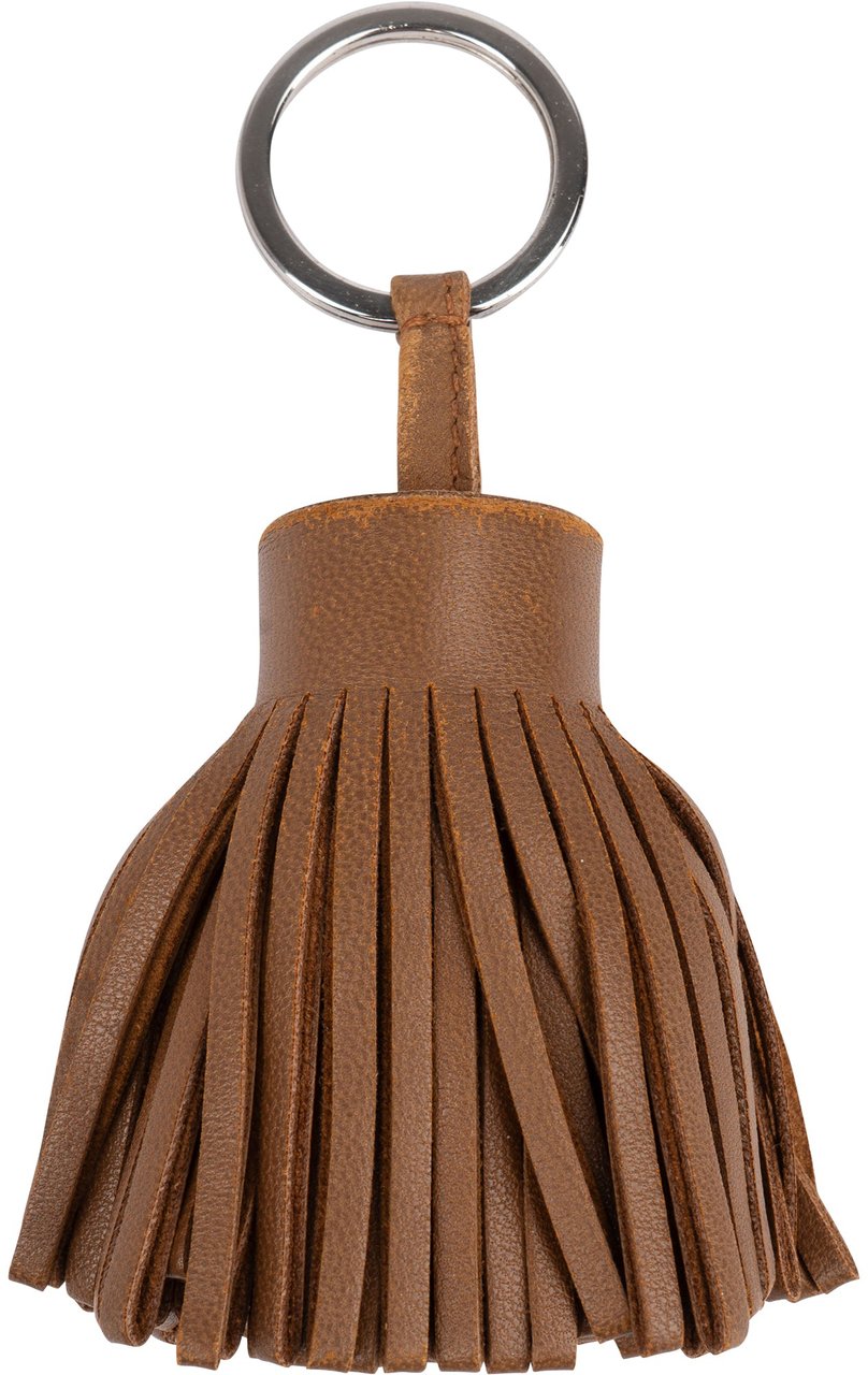 Hermès Hermès Brown Leather Pendant Bruin