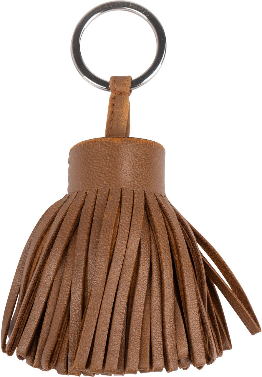Hermès Hermès Brown Leather Pendant Bruin