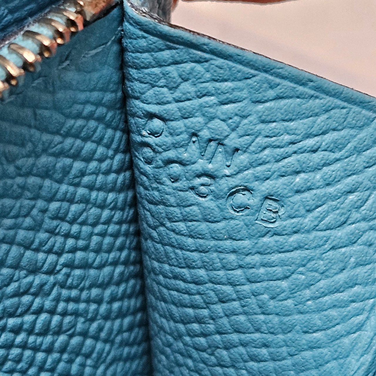 Hermès Hermès Blue Epsom Leather Constance Compact Wallet Divers