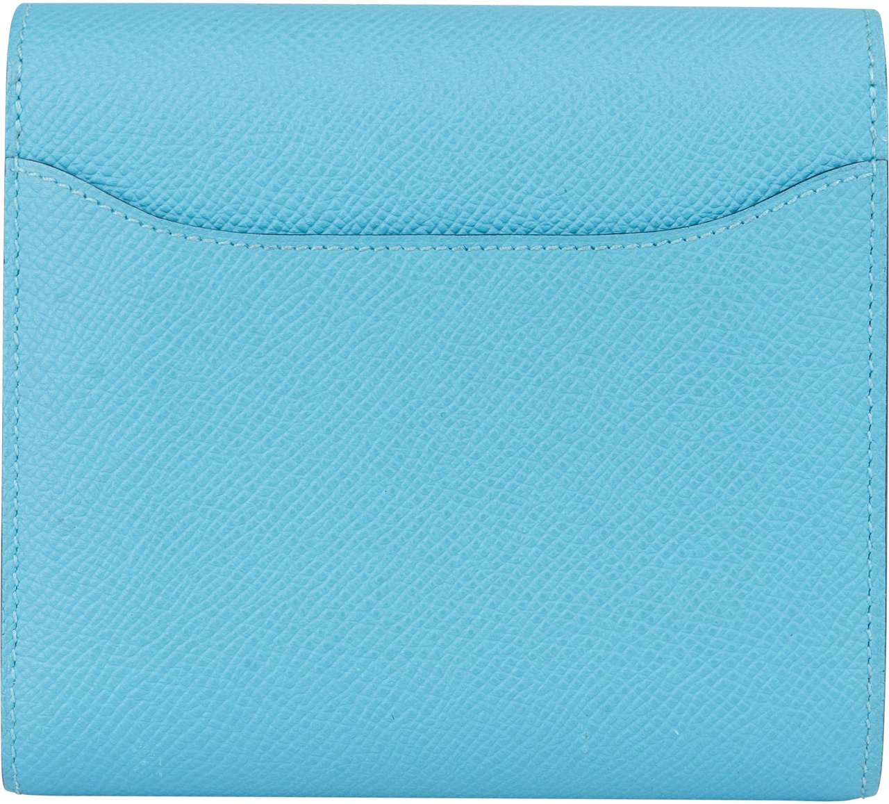 Hermès Hermès Blue Epsom Leather Constance Compact Wallet Divers