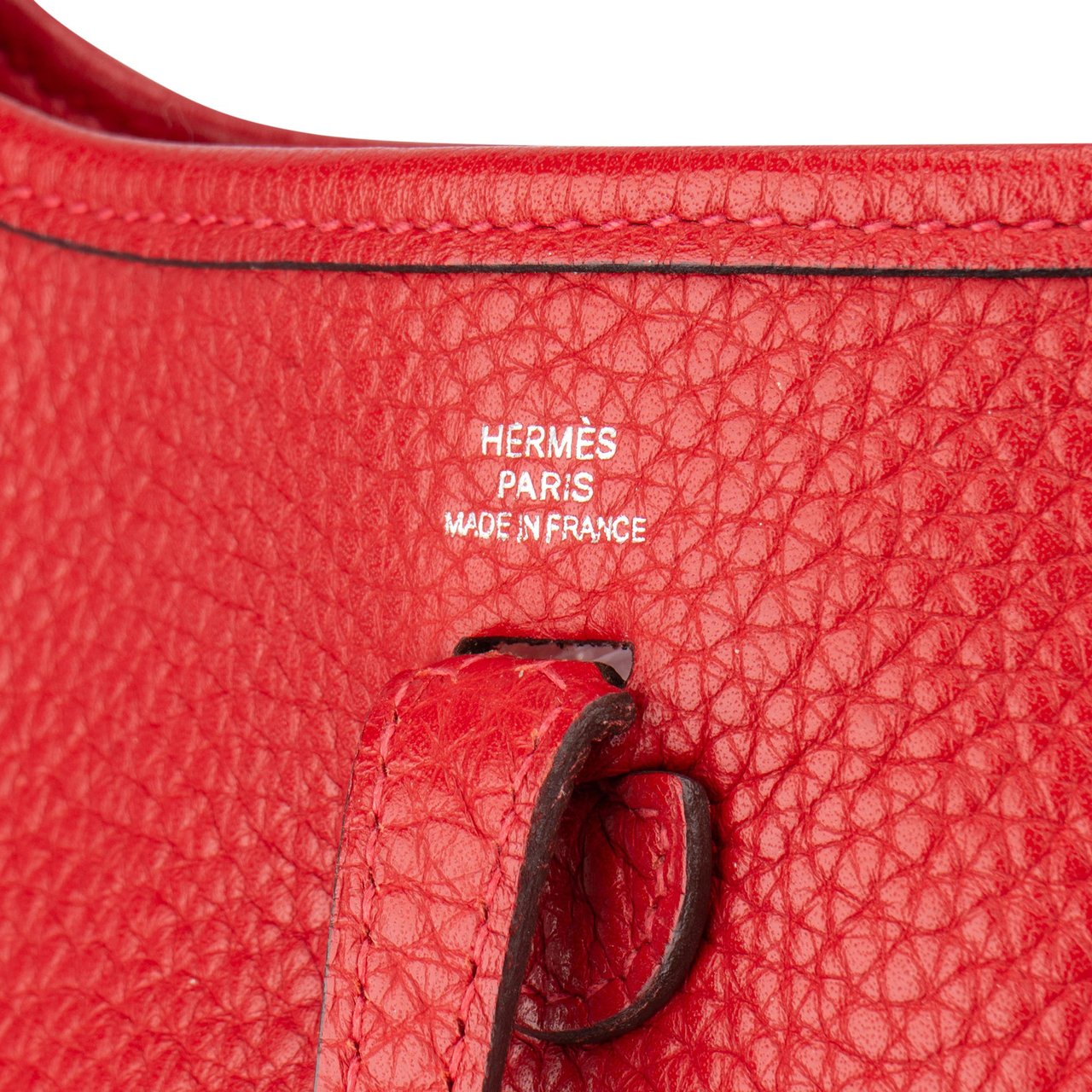 Hermès Hermès Rouge Taurillon Clemence Evelyne 16 Crossbody Bag Rood