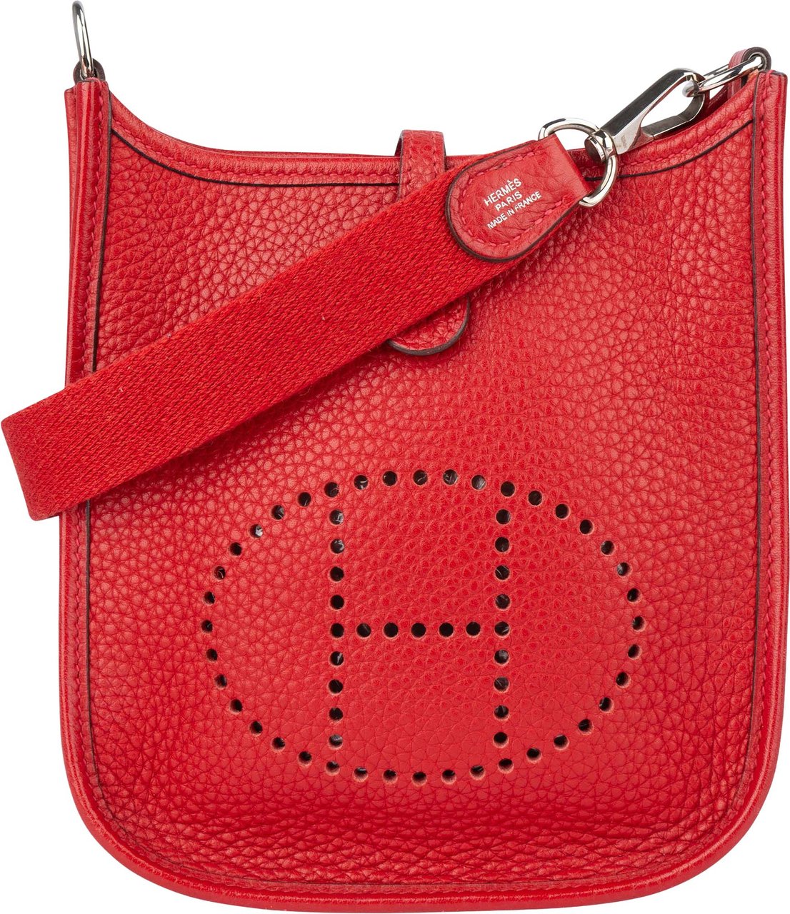 Hermès Hermès Rouge Taurillon Clemence Evelyne 16 Crossbody Bag Rood
