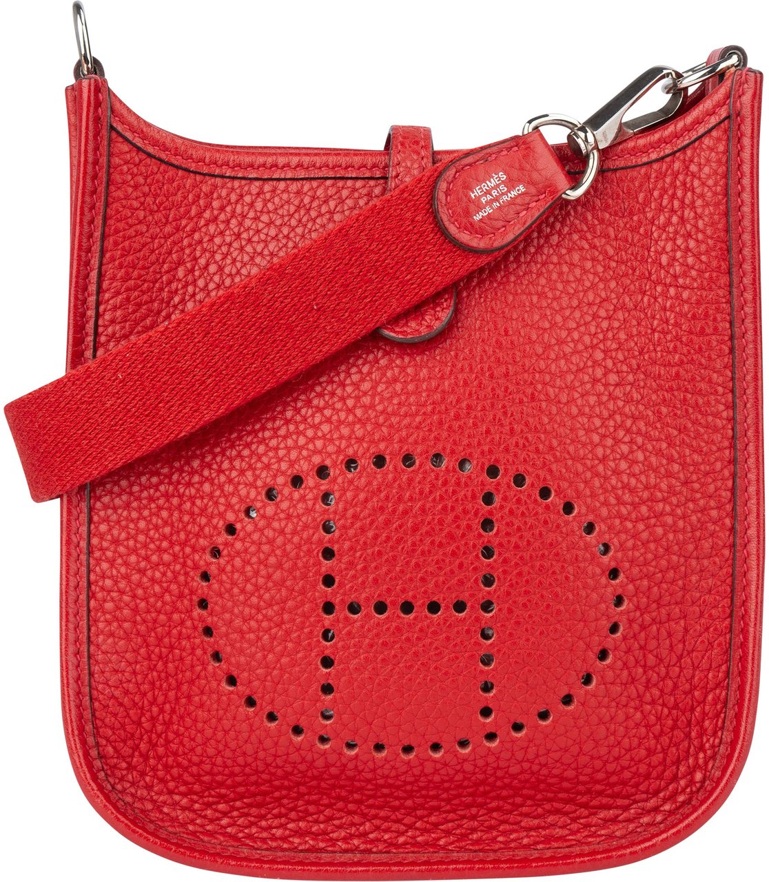 Hermès Hermès Rouge Taurillon Clemence Evelyne 16 Crossbody Bag Rood