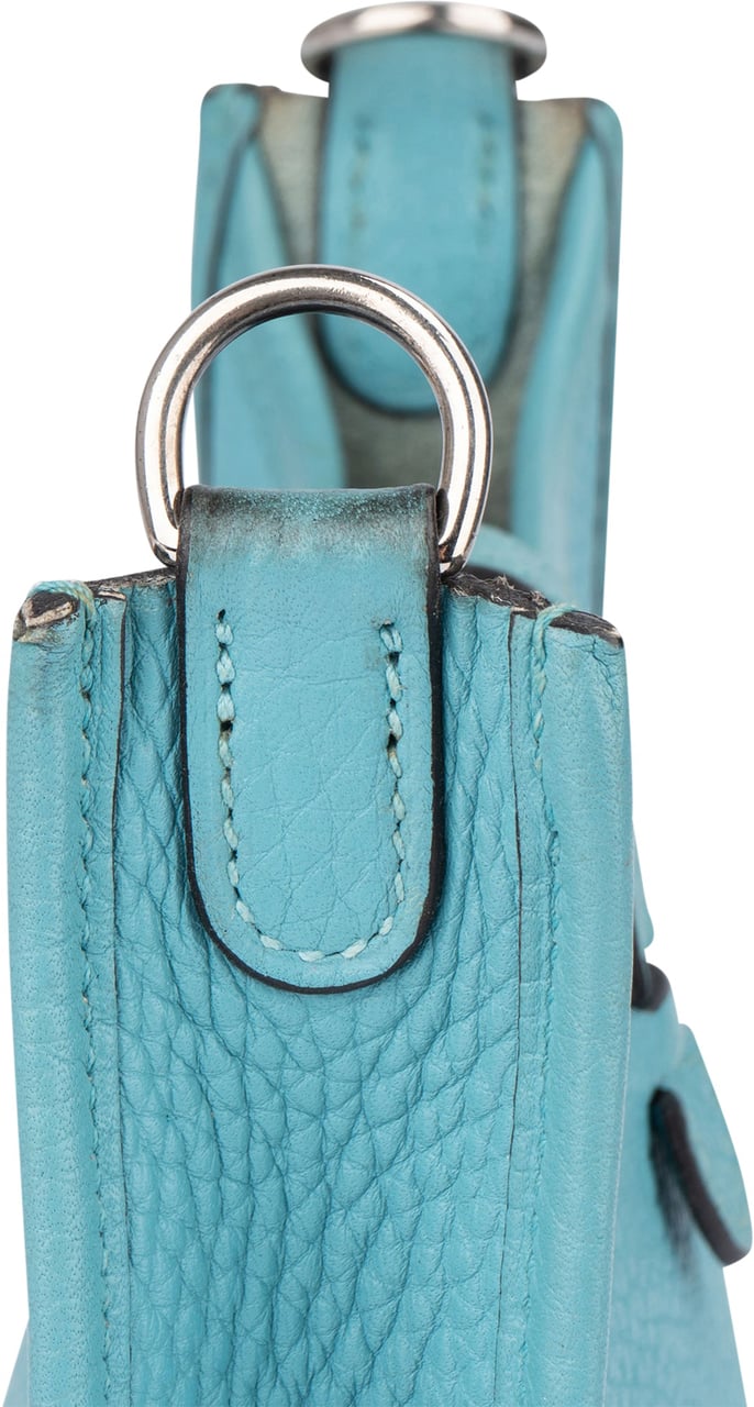 Hermès Hermès Blue Clemence Evelyne 16 Crossbody Bag Blauw