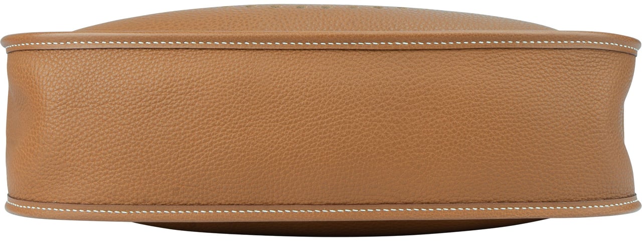 Hermès Hermès Brun Togo Leather Evelyne GM Crossbody Bag Bruin