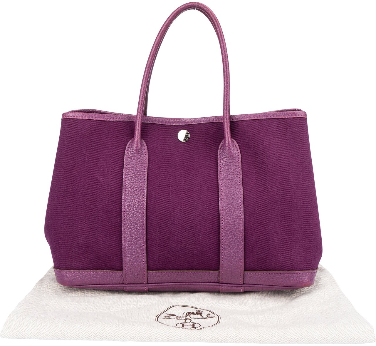 Hermès Hermès Classic Garden Party Handbag Paars