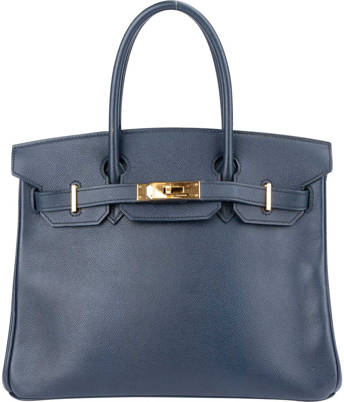 Hermès Hermès Bleu Epsom Leather Birkin 30 Handbag Blauw