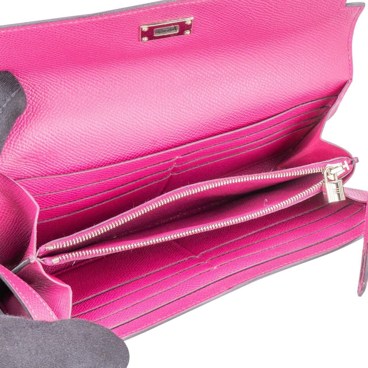 Hermès Hermès Epsom Leather Kelly Wallet Roze