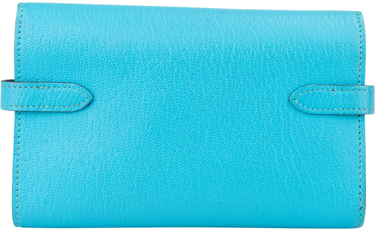 Hermès Hermès Mysore Leather Kelly Compact Wallet Divers