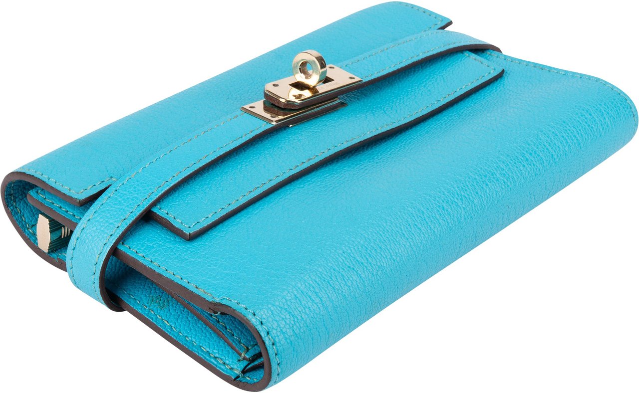 Hermès Hermès Mysore Leather Kelly Compact Wallet Divers