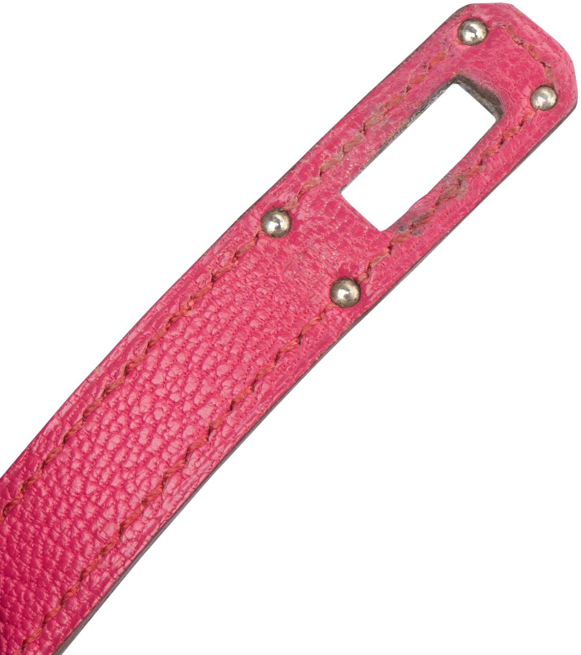 Hermès Rose Pourpre Chevre Leather Kelly Wallet Roze
