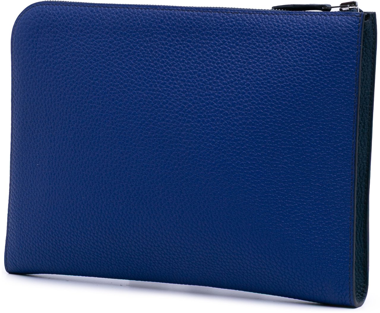 Hermès Togo Swift Endless Road Clutch Blauw