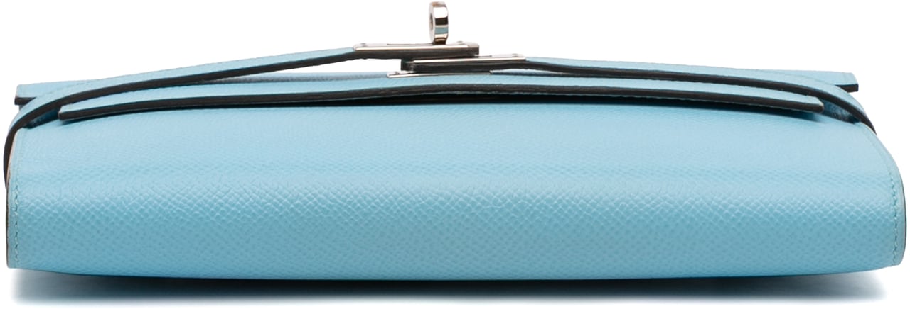 Hermès Epsom Kelly Longue Wallet Blauw